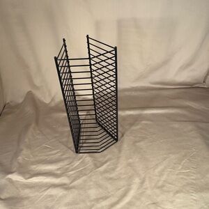 Vintage 90s Atlantic metal cd storage rack display 12” holds 20 rare item